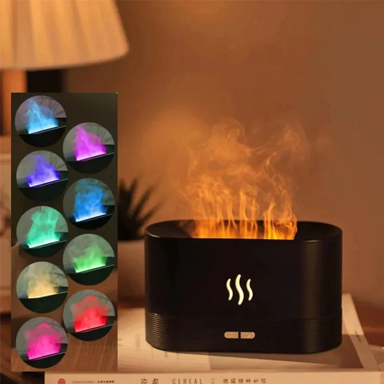Cozyflame- HUMIFICADOR DE LLAMA  CON LUCES LED